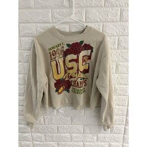 USC WOMENS CROPPED‎ SWEATER PULLOVER SIZE MEDIUM TROJANS 1996 CHAMPS CALIFORNIA